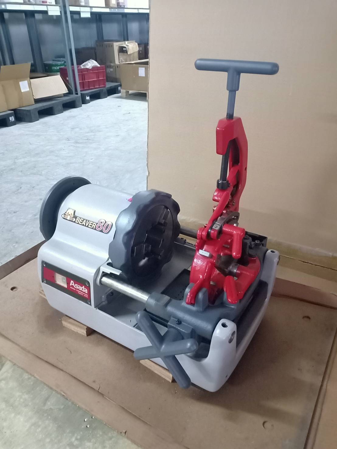 เครื่องต๊าปเกลียว Asada รุ่น Beaver 80 auto (1/4-3 นิ้ว)