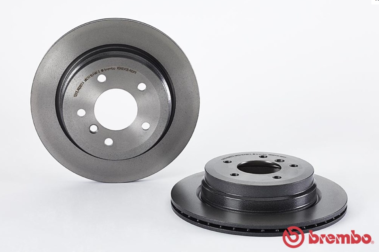 จานเบรค BMW E90 320d 320si 320xd (คู่หลัง) ปี 2005 - 2011 / Brembo