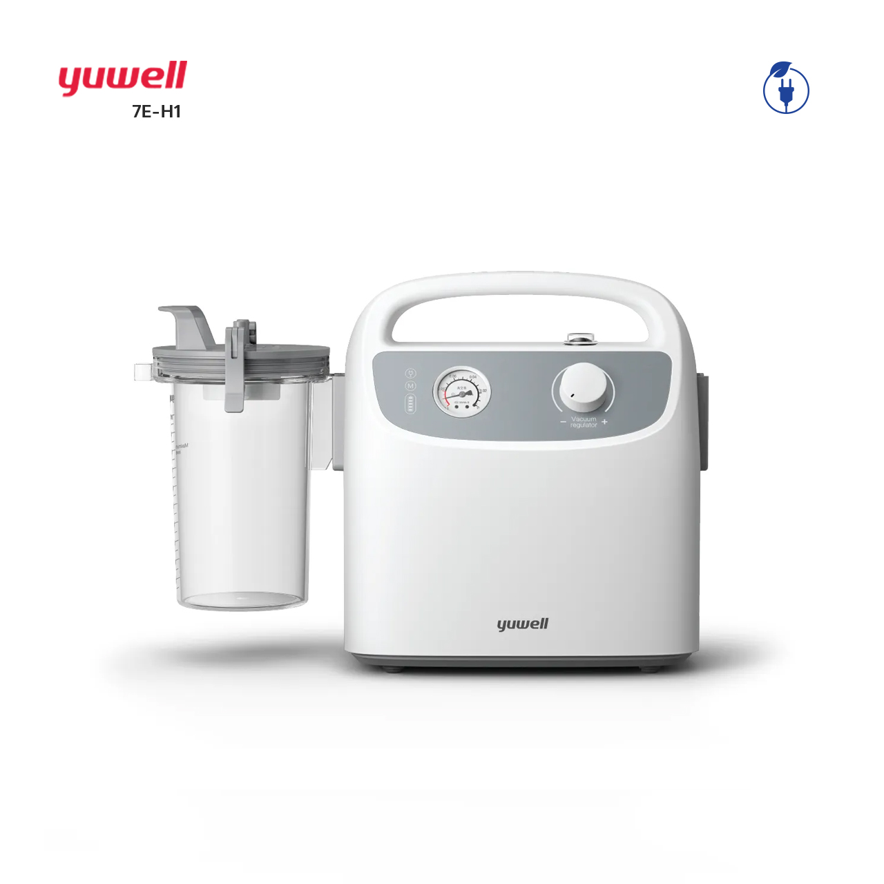 เครื่องดูดเสมหะ รุ่น 7E-H1 ยี่ห้อ YUWELL (ไฟฟ้า 1 ระบบ)