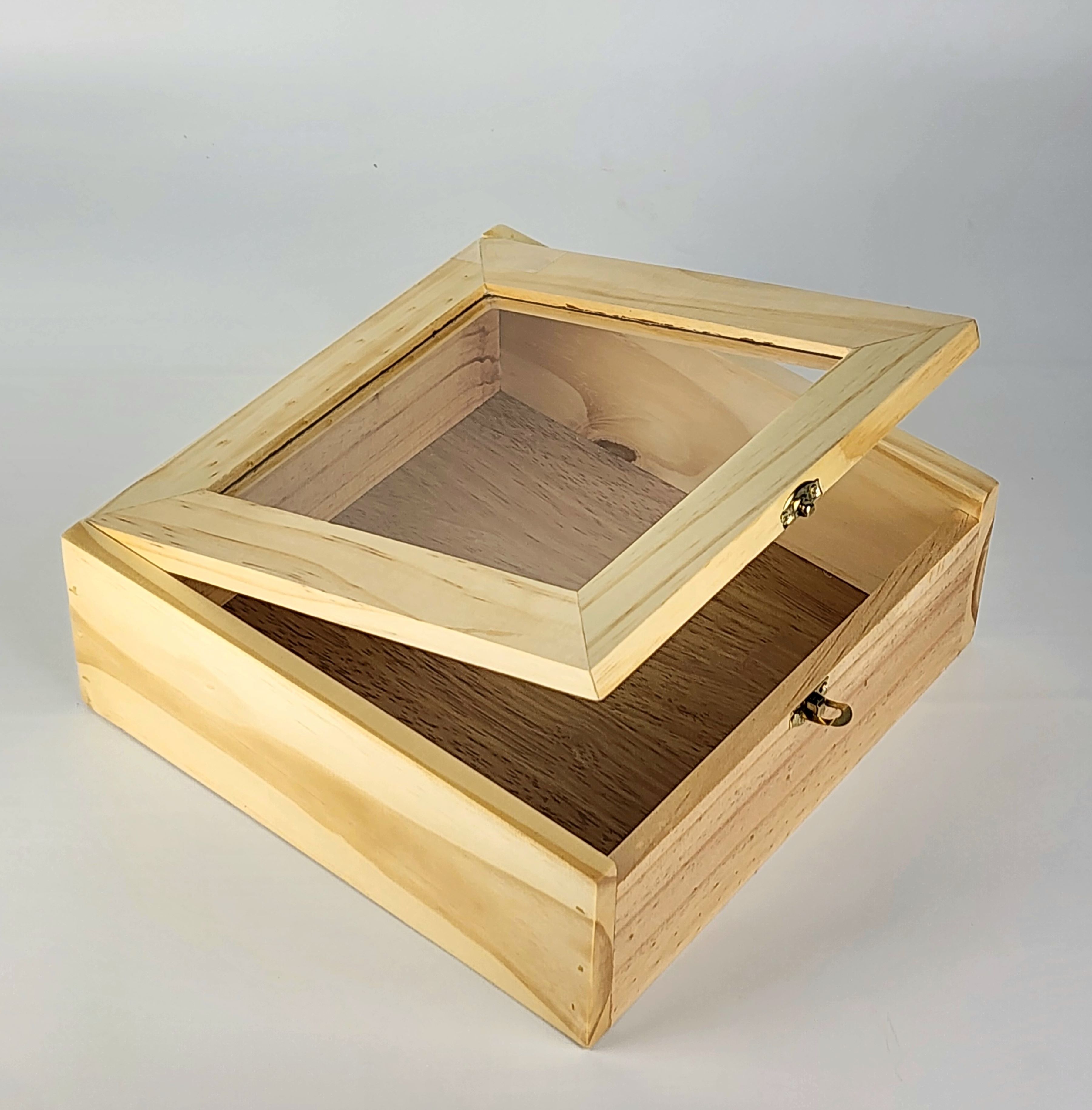 MINIWOOD กล่องมีฝา กล่องไม้สน กล่องไม้