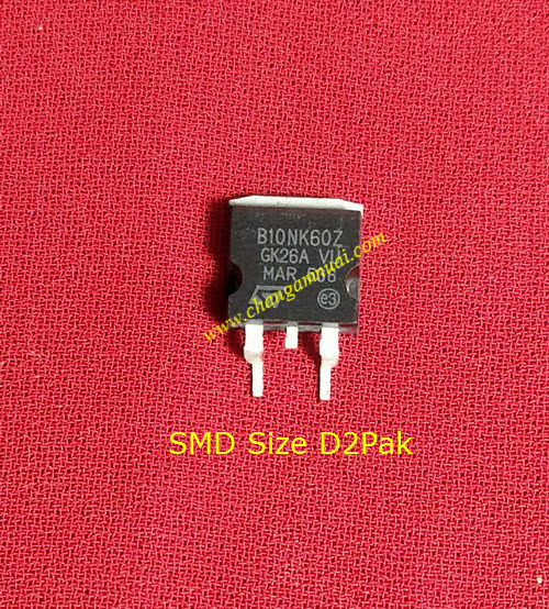 B10NK60Z Fet 600V 10A SMD Size D2Pak TO-263