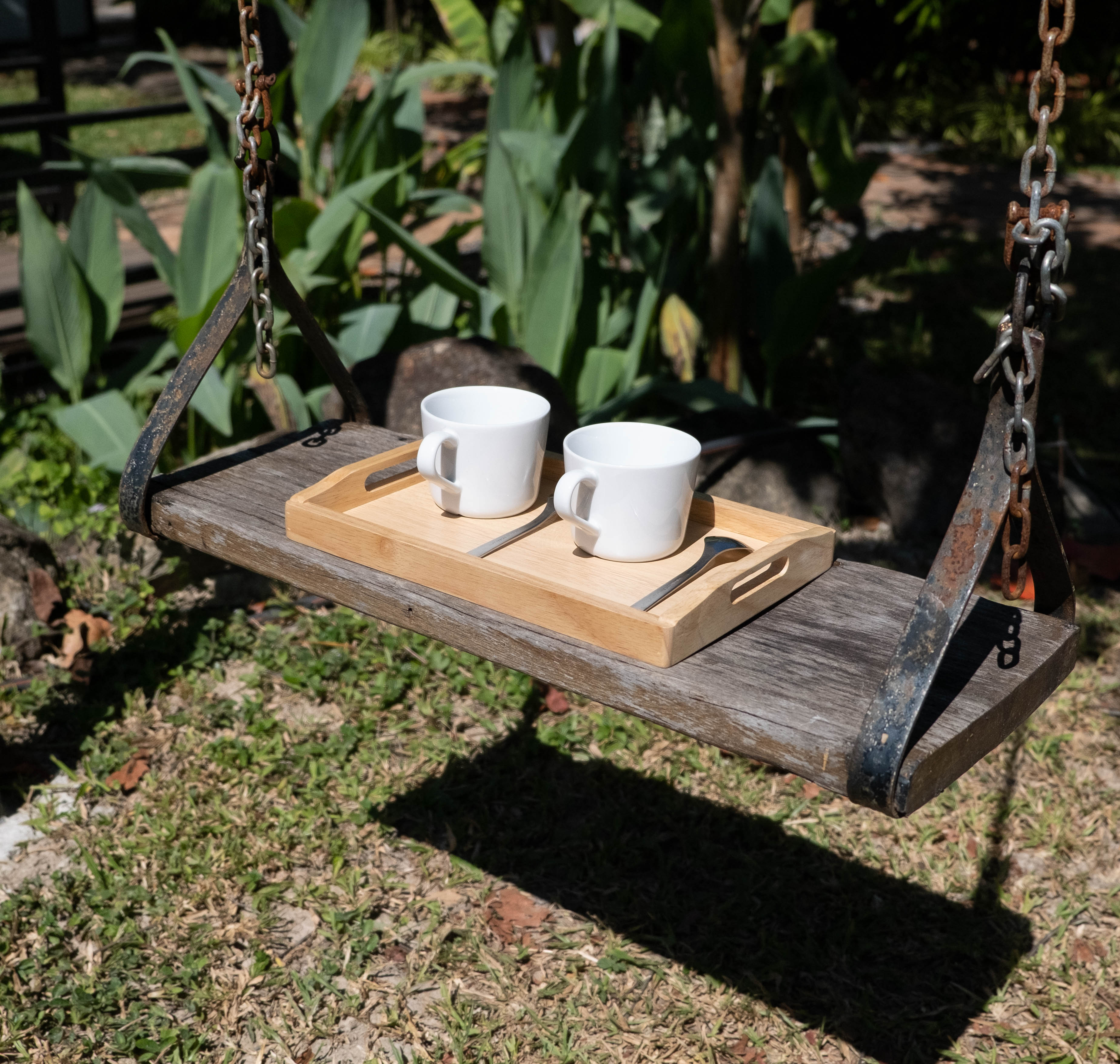 MINIWOOD ถาดเสิร์ฟ เล็ก ถาดไม้ Wooden Tray 8x12 นิ้ว