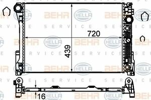 BEHR หม้อน้ำ BENZ C(W204), E(W212) E250 CGI M271