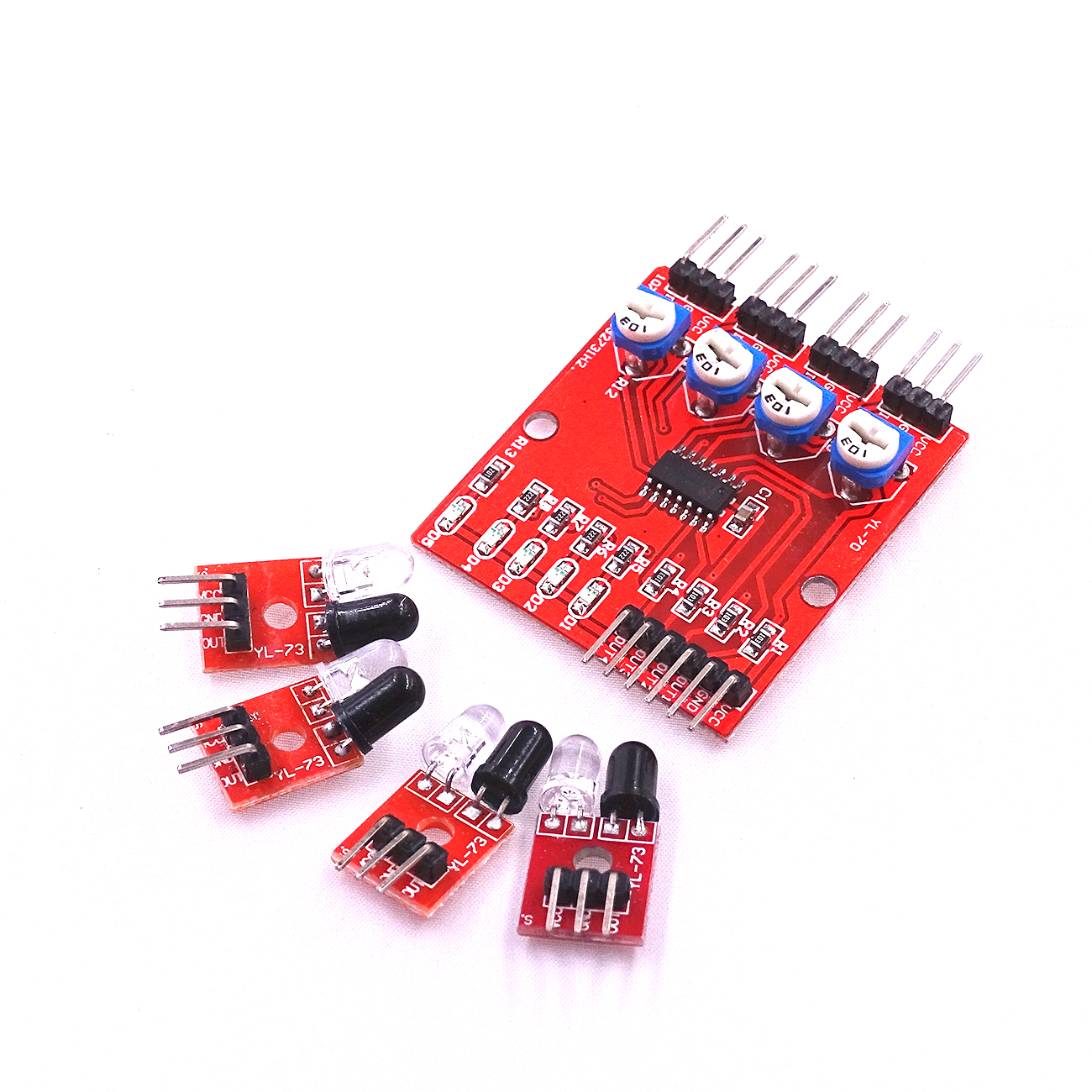 4 Channel Infrared Detector Tracing Sensor Module