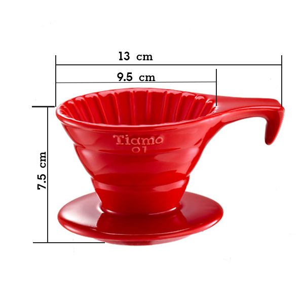 ถ้วยดริปกาแฟเซรามิค รูเดี่ยว 1-2 ถ้วย