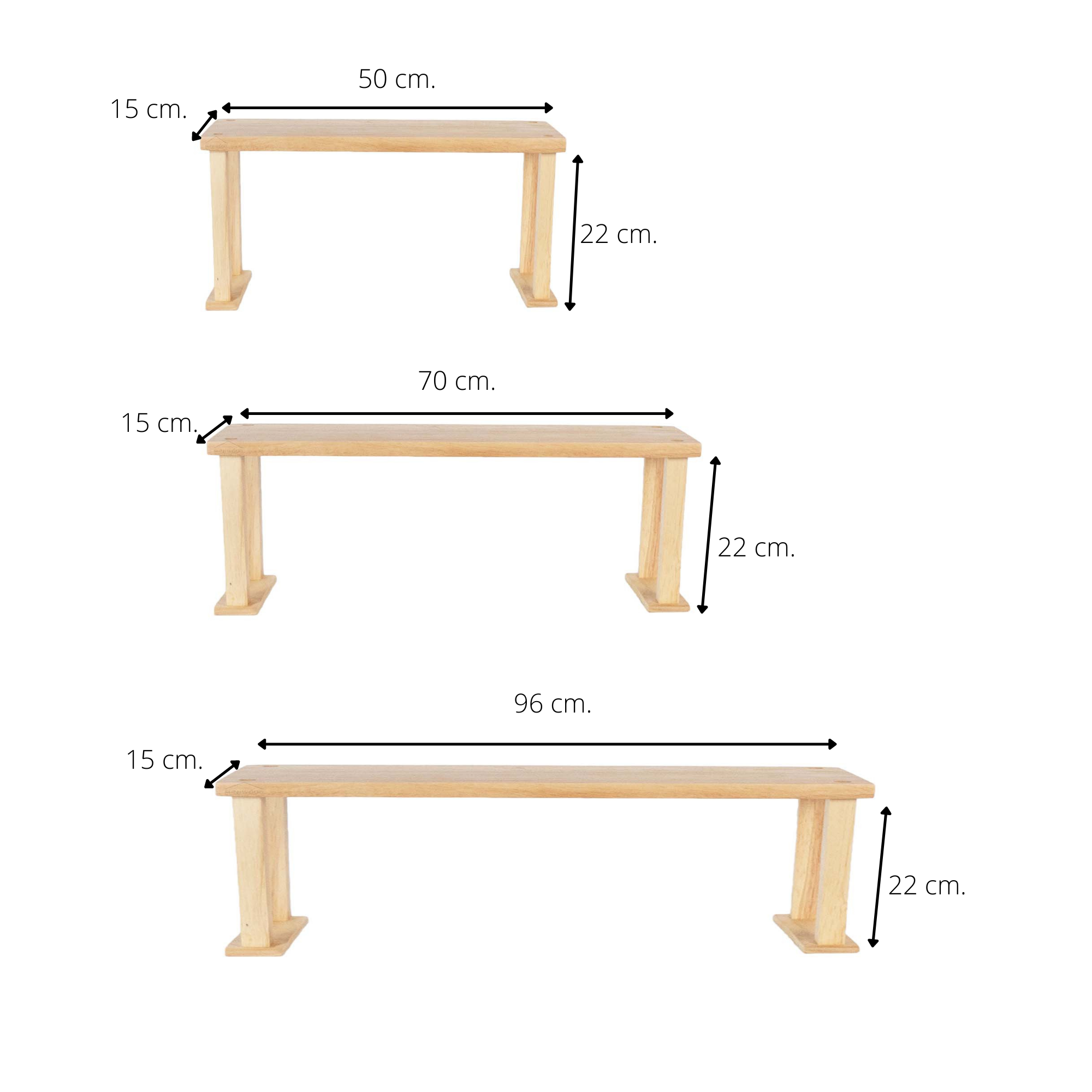 MINIWOOD ชั้นวางของ บนโต๊ะ บนซิ้งค์ในครัว หิ้งวางของเสริม (ลูกค้าประกอบเอง)