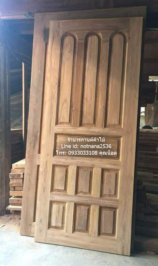 ประตูไม้สักเกรดA รหัสCA26