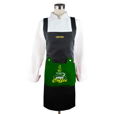 ผ้ากันเปื้อน คล้องคอ ผูกด้านหลังตรงเอว