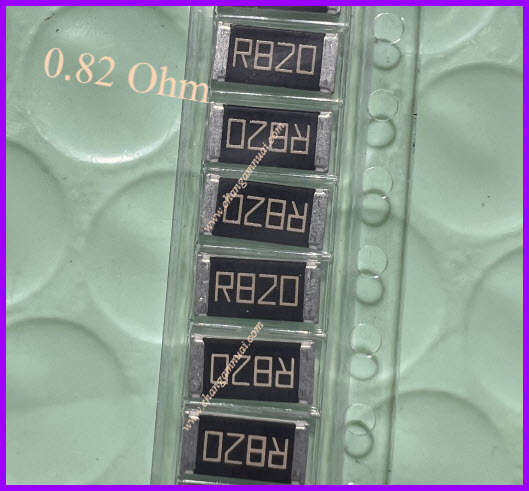 R820 0.82ohm 3W 2512 R SMD 1% ชิ้นละ
