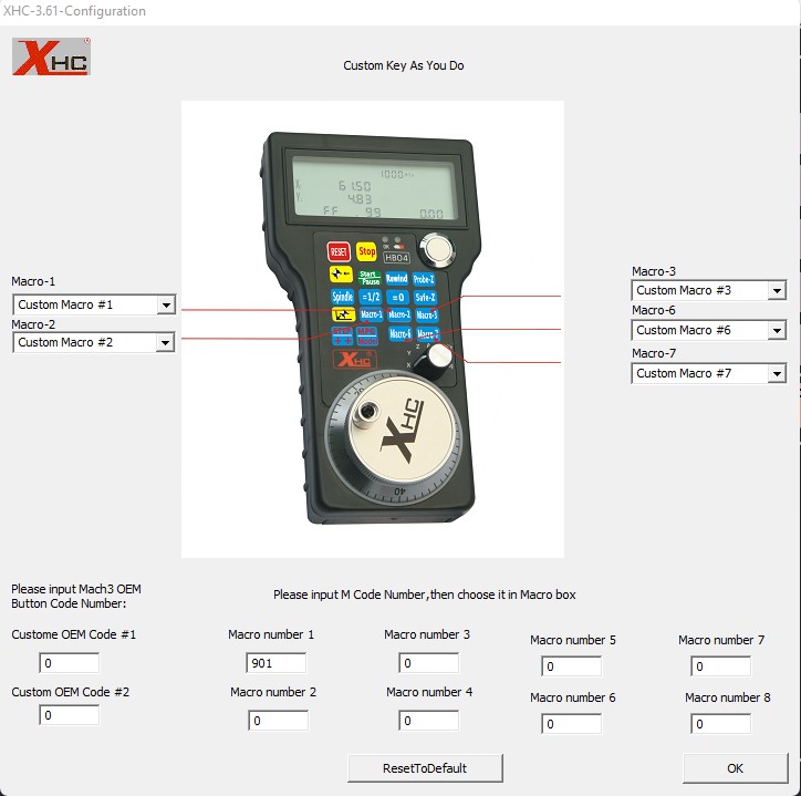 XHC-HB04L FOR MACH3 ไร้สาย