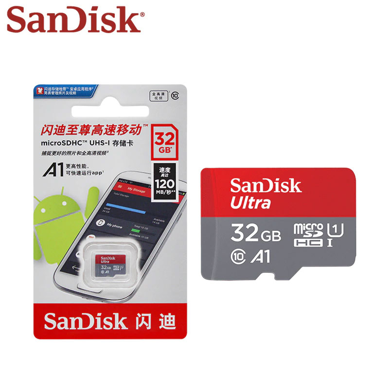 Micro SD Card Class 10 32GB + Card Adapter
