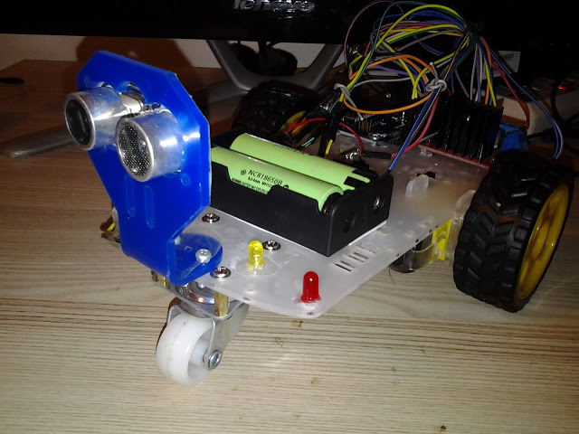 ชุดคิท หุ่นยนต์หลบสิ่งกีดขวาง Arduino 2WD