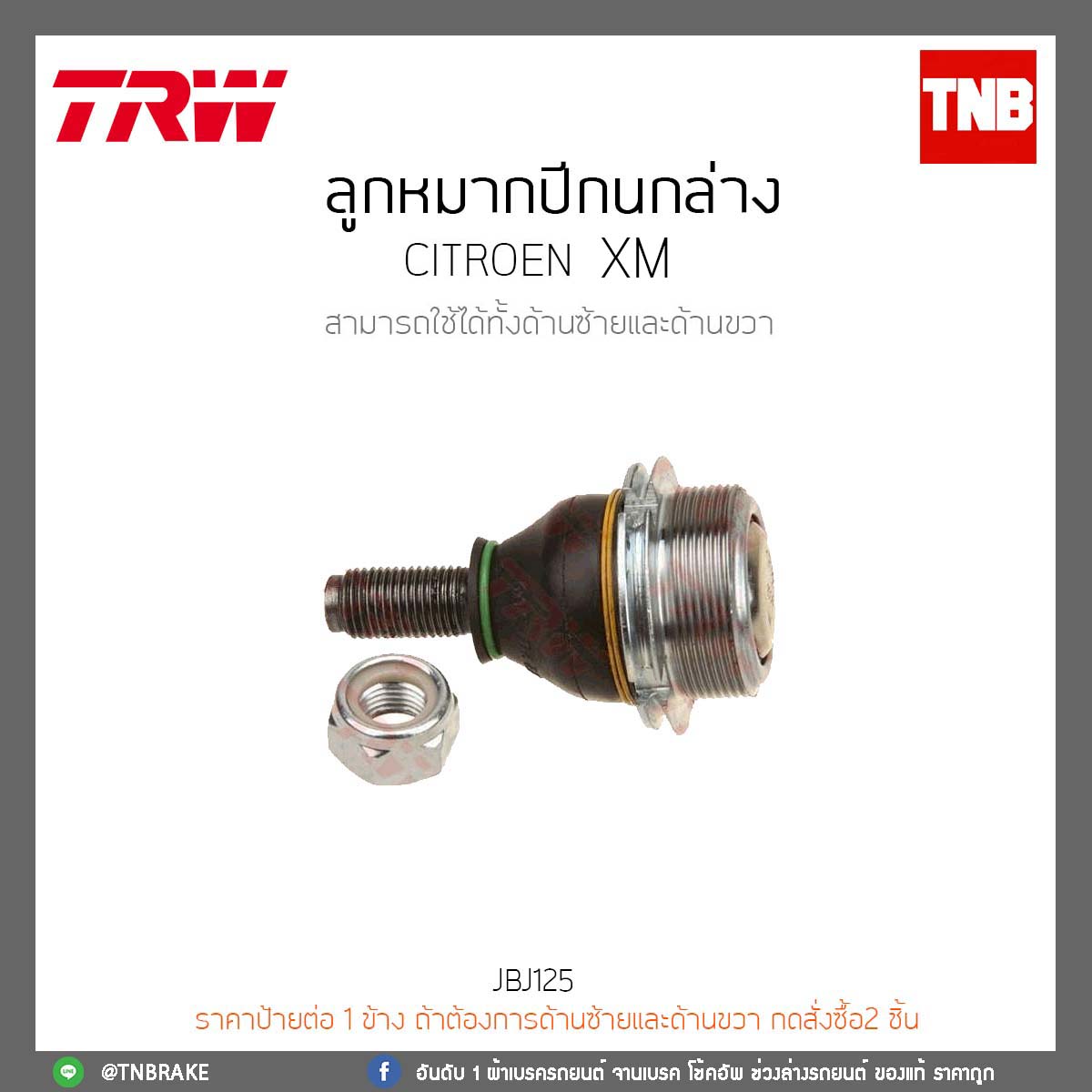 ลูกหมากปีกนกล่าง CITROEN XM TRW/JBU142