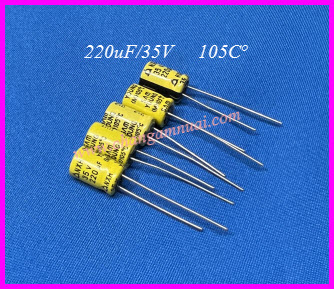 C 220uf35v แพ็คละ5ตัว
