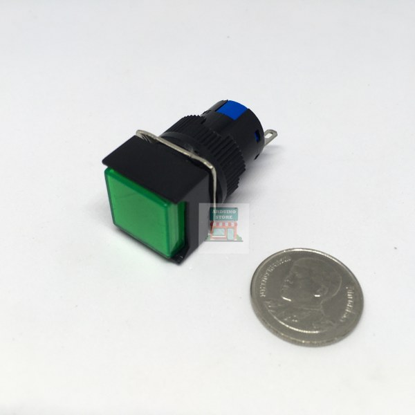 16mm SL Button Green