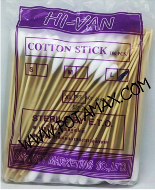 ไม้พันสำลี ยี่ห้อ HI-VAN