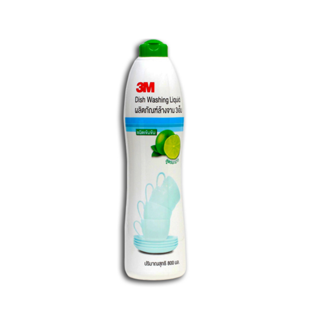 น้ำยาล้างจาน สูตรเข้มข้ม กลิ่นมะ 3M 800ml