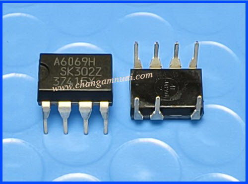 A6069H DIP-7 ไอซีสวิตชิ่งบอร์ดแอร์ แท้ สินค้าทดสอบจากบอร์ดจริงแล้ว