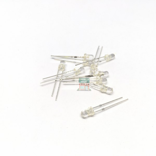 3mm LED White 10pcs