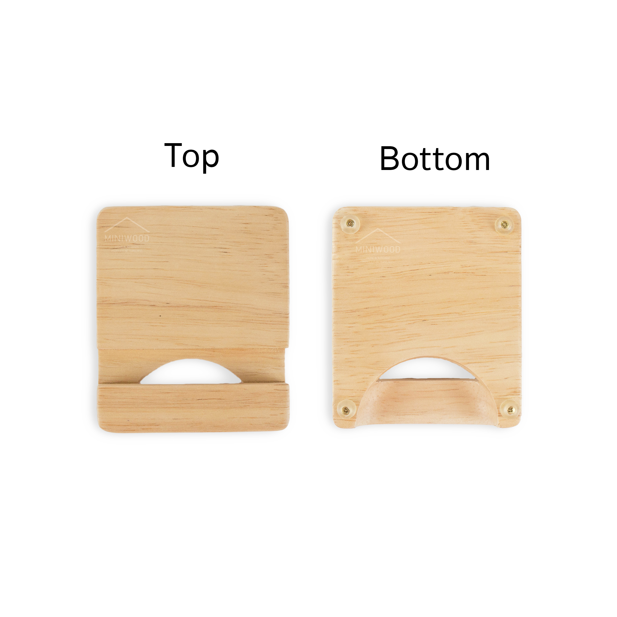 MINIWOOD ที่ตั้งโทรศัพท์ ที่วางโทรศัพท์ ขาตั้งโทรศัพท์ ขยายเสียง Phone Amplifier 9.5 x 8 เซนติเมตร