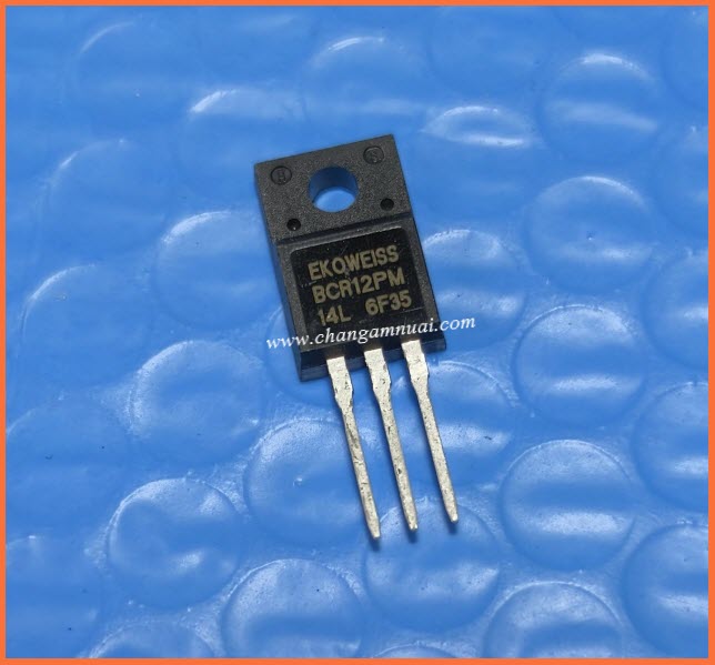 BCR12PM Triac 800v 12A TO-220 Triac ใส่บอร์ด เครื่องซักผ้า ไตรแอค