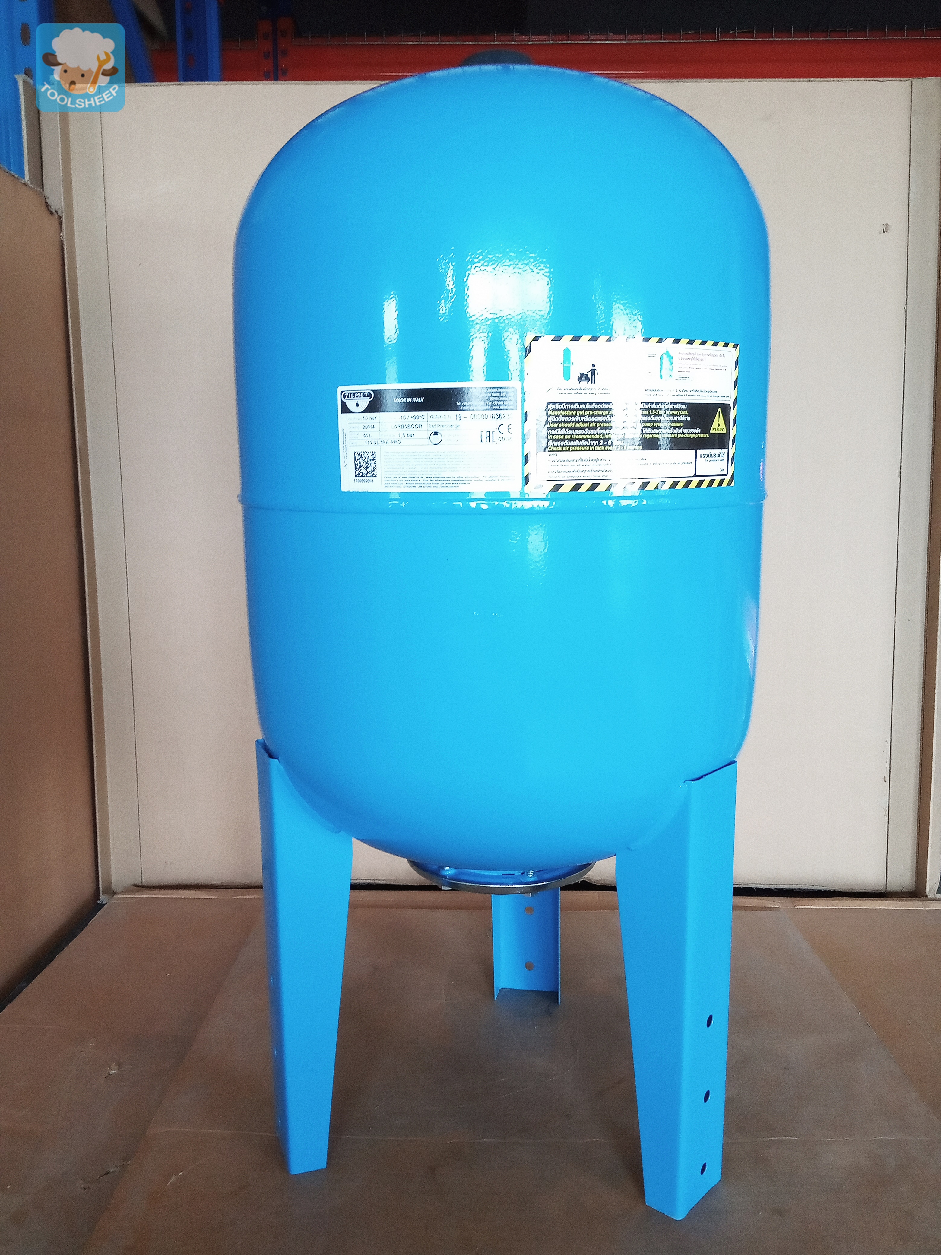 ถังแรงดัน ZILMET ขนาด 50 ลิตร (แนวตั้ง)