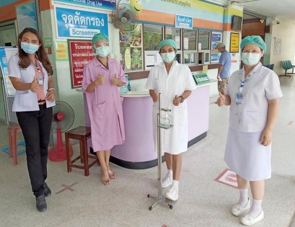 อุปกรณ์จ่ายแอลกอฮอล์แบบเท้าเหยียบ วัสดุสแตนเลส 201