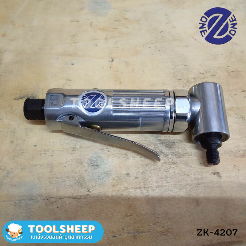 สว่านลม ZK-4207 ขนาด 3/8" พร้อมอุปกรณ์ (Air Angle Drill)