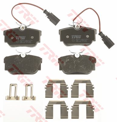 ผ้าเบรค TRW ล้อหลัง Volkswagen Caravelle V6 2.8 ปี 2002 ขึ้นไป COTEC (GDB1326)