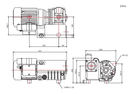 ปั๊มโรตารี่ HO-HSING รุ่น CP10 Series