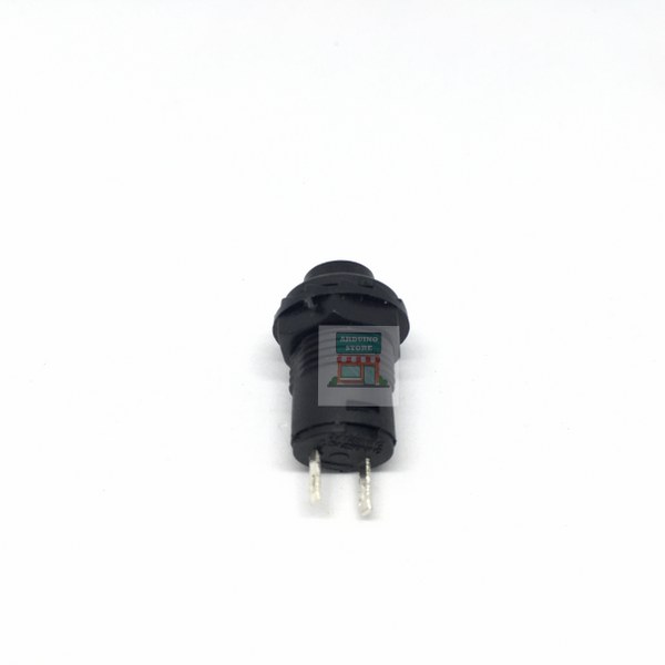 Push Button 12mm Black