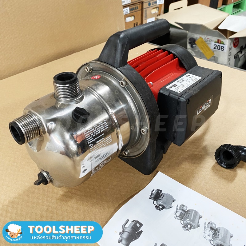 ปั๊มน้ำ ปั๊มน้้ำหอยโข่ง LEADER รุ่น INOXJET