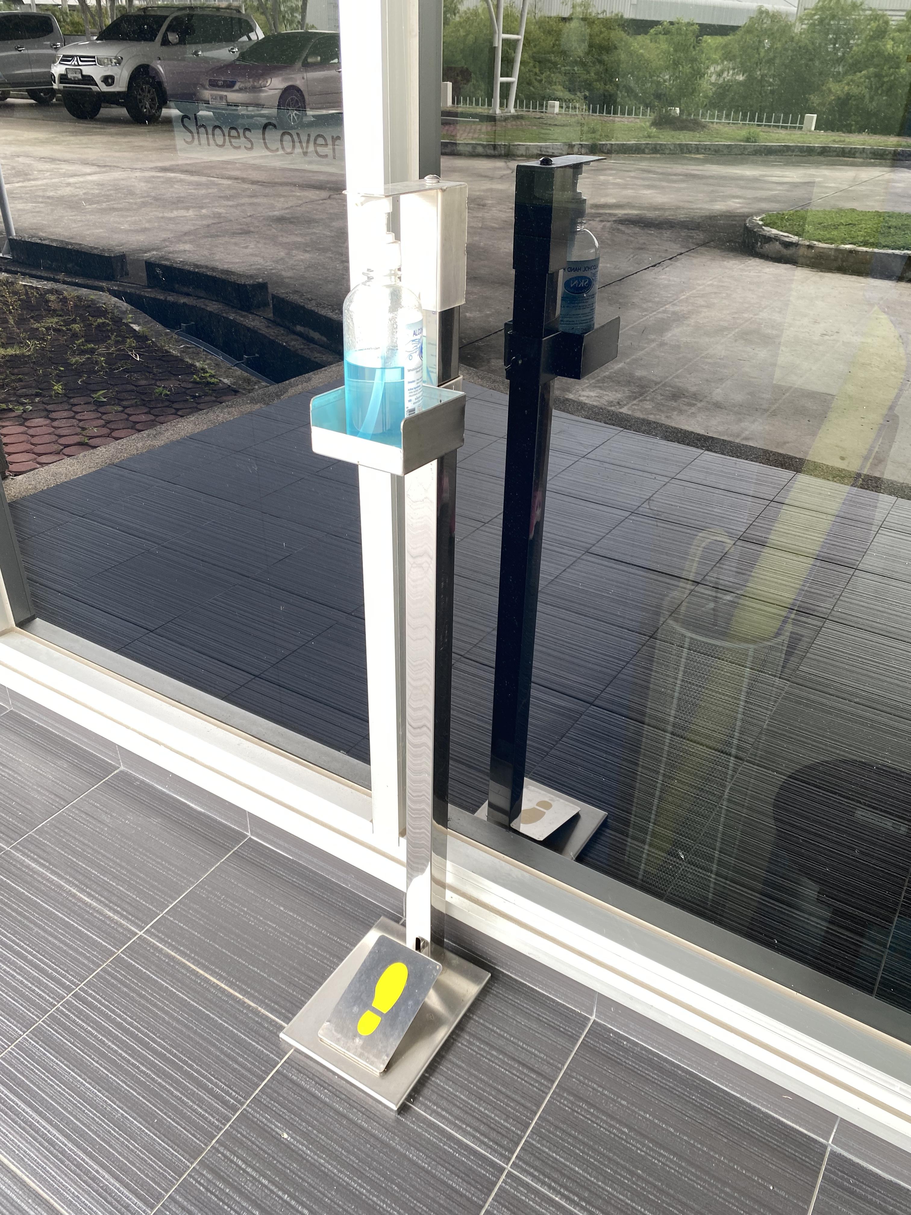 อุปกรณ์จ่ายแอลกอฮอล์แบบเท้าเหยียบ วัสดุสแตนเลส 304