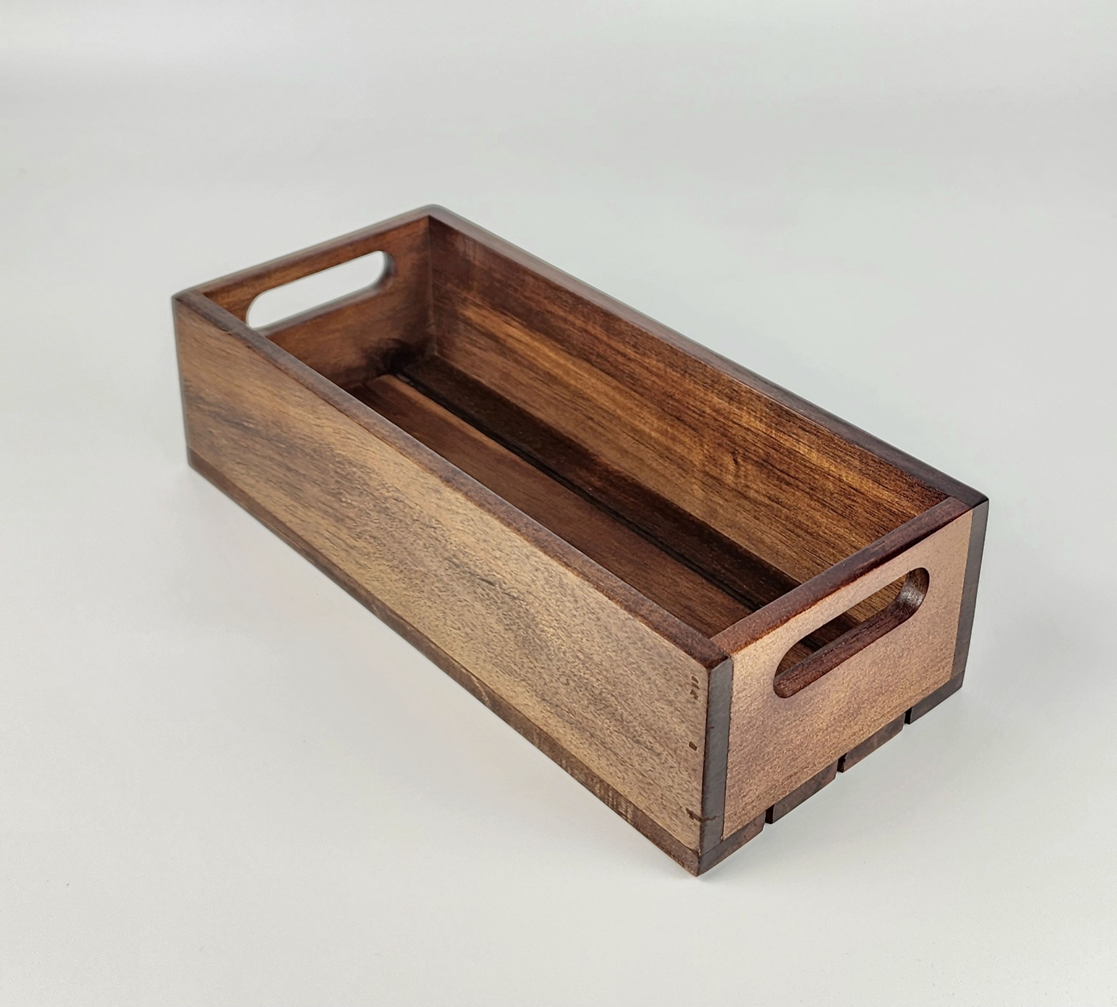MINIWOOD ถาดไม้ระแนง ลังไม้ ลังผลไม้ ถาดเสริฟไม้จามจุรี wooden box