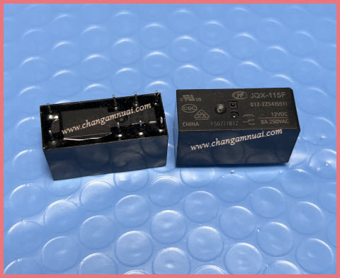 รีเลย์JQX-115F 012-2ZS4 12VDC 8ขา บอร์ดแอร์