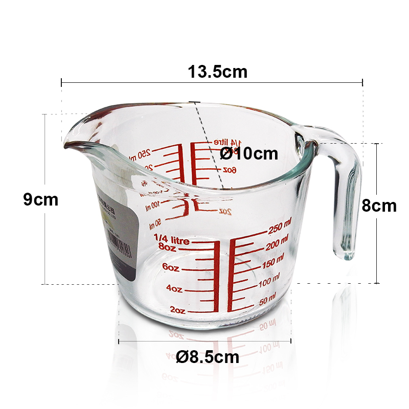 แก้วตวง 250 ML.ใช้กับไมโคเวฟได้ 1610-677