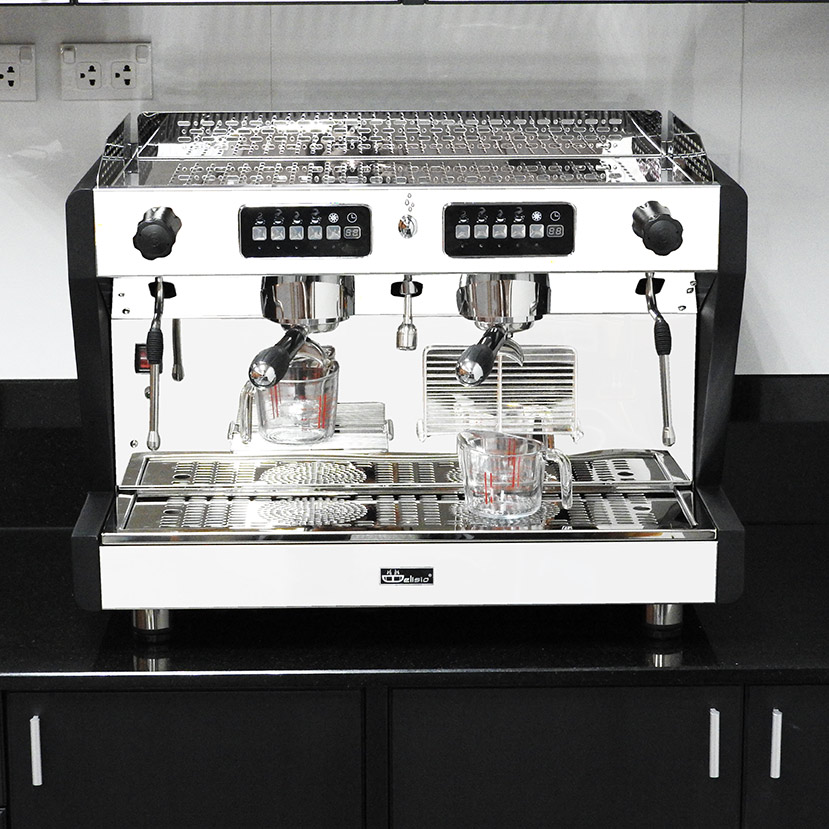 เครื่องชงกาแฟเอสเปรสโซ่ Delisio 2 หัวกรุ๊ป สีดำ 1614-161