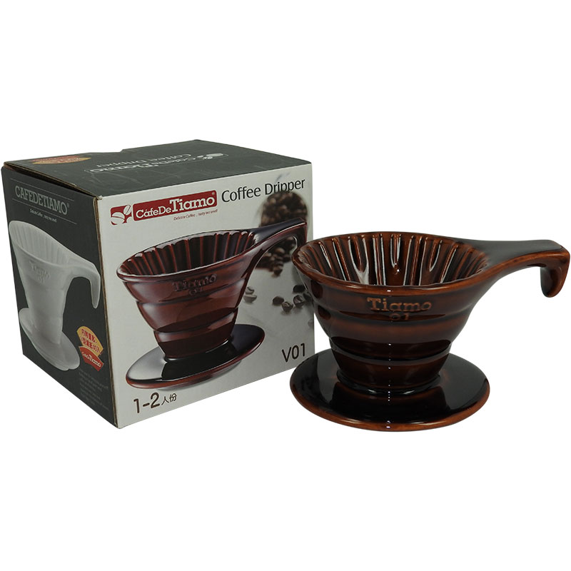 ถ้วยดริปกาแฟเซรามิค รูเดี่ยว 1-2 ถ้วย