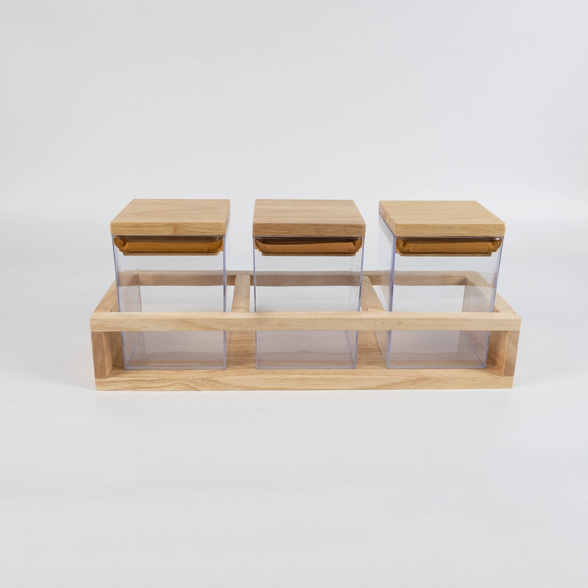 MINIWOOD ฐานวางขวด 3ใบ ที่วางโหล Mini Shelf