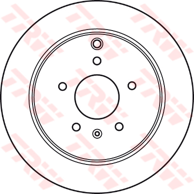 TRW จานเบรค หลัง CHEVROLET CAPTIVA ปี 2007on (DF6024)