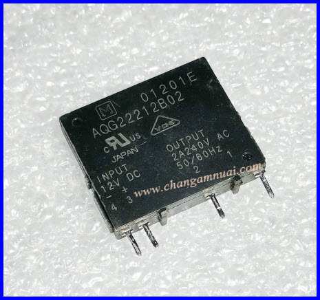 RELAY AQG22212B02 12 VDC solid state relay Thyristor รีเลย์บอร์ดแอร์ สินค้าแท้ถอด