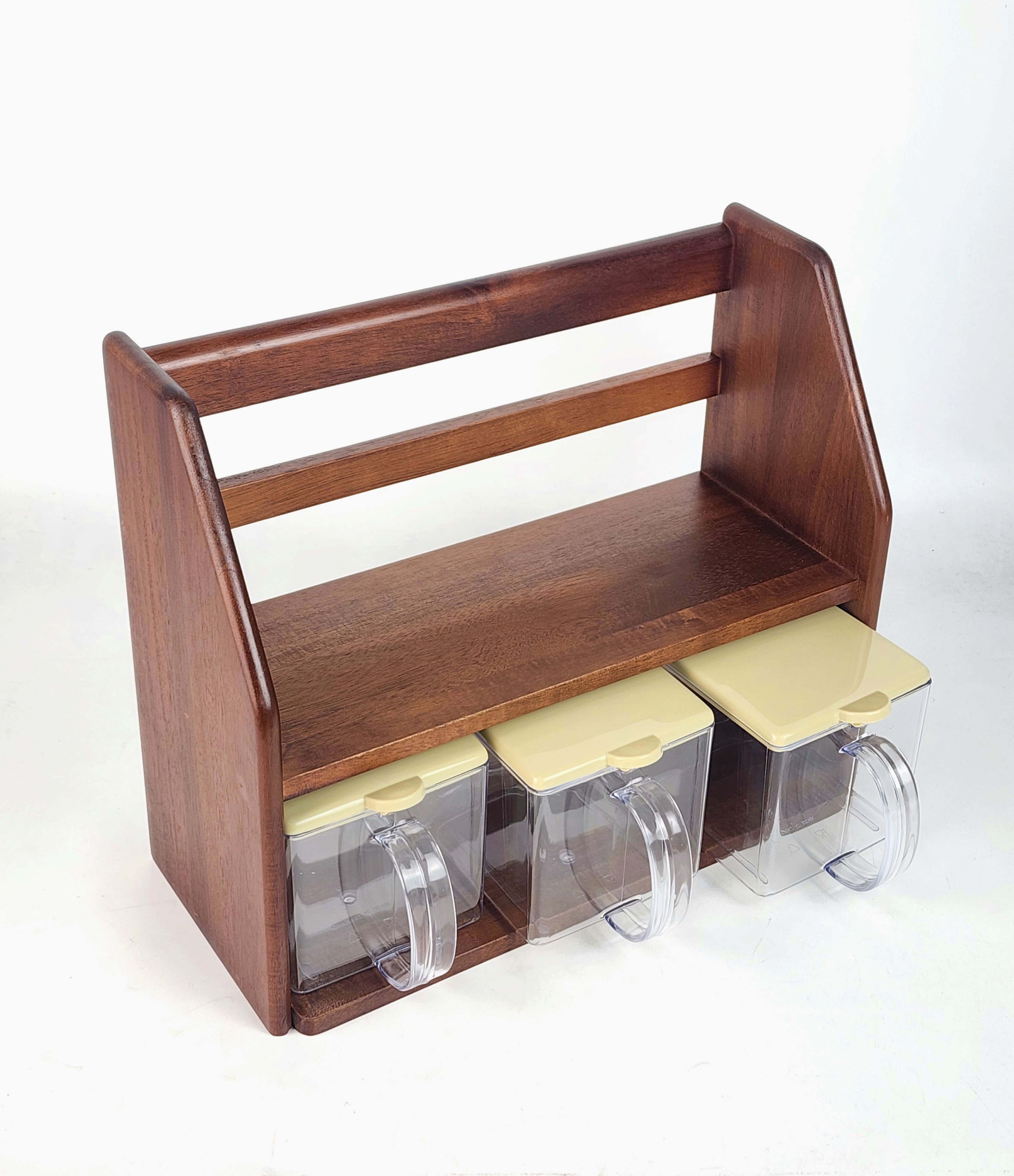 MINIWOODชั้นวางของ ที่วางกาแฟ 2ชั้น Mini Shelf (กล่องใส)