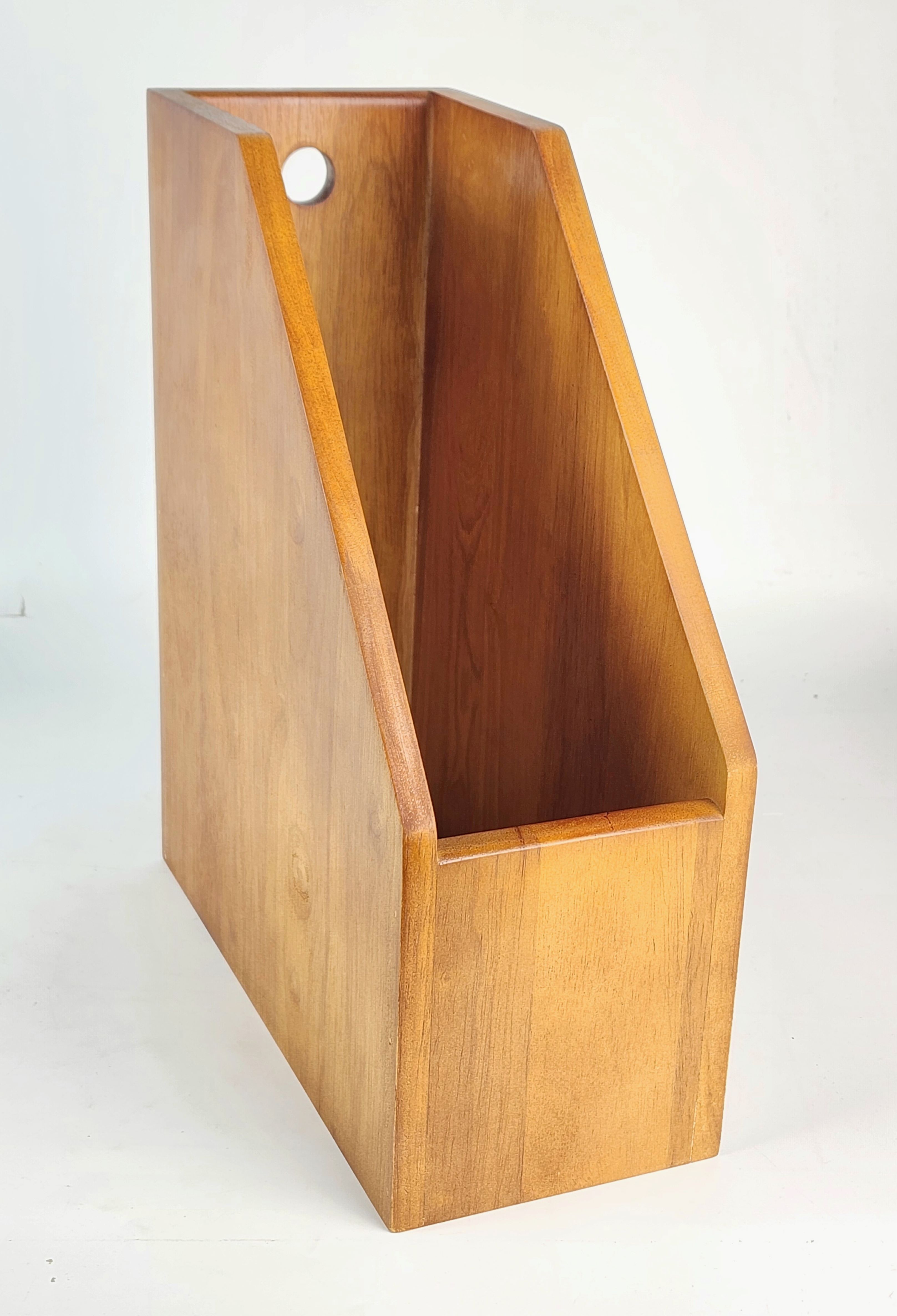 MINIWOOD กล่องเอกสาร กล่องใส่เอกสาร กล่องนิตยสาร ไม้ยางพารา