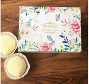 กล่องใส่ขนม So sweet สีขาว(10ใบ/แพ็ค)