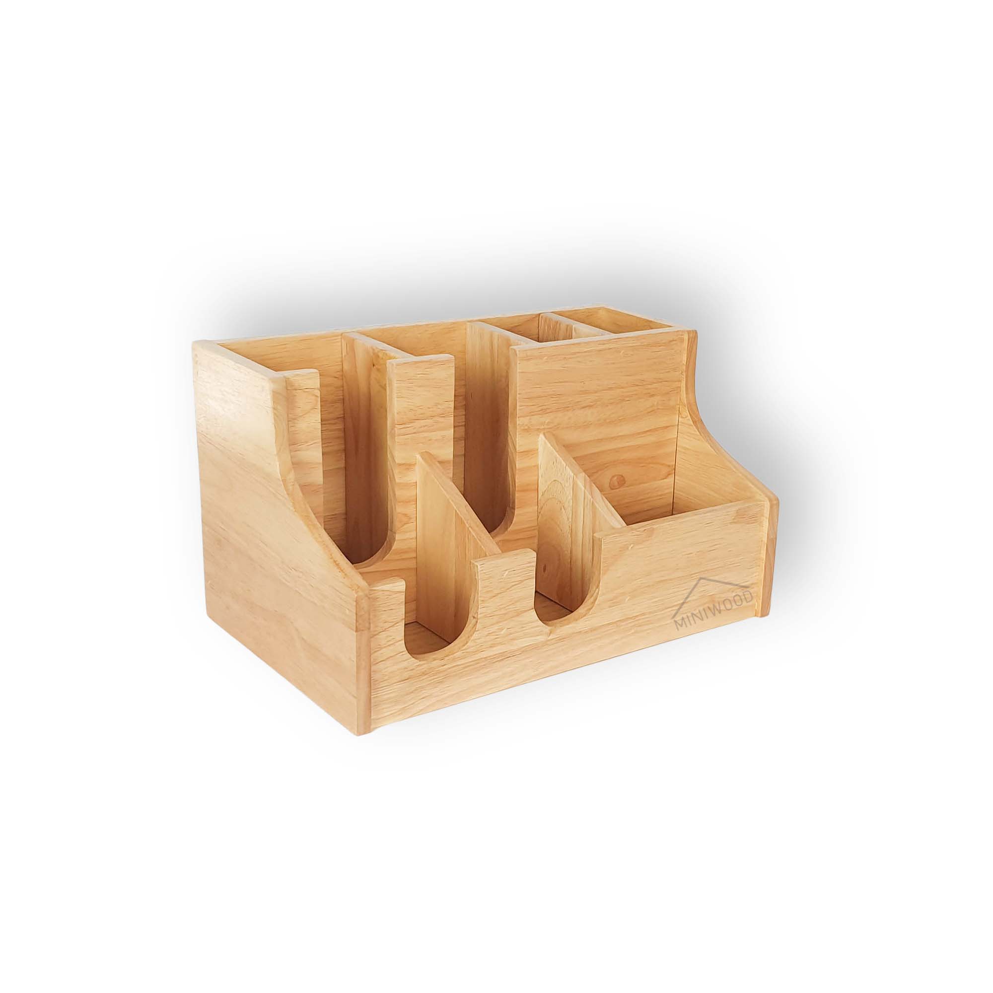 MINIWOODกล่องใส่แก้วใส่หลอด