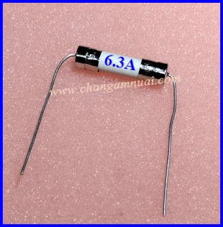 ฟิวส์มีหาง 250V 6.3A ยาว 5x20มิล