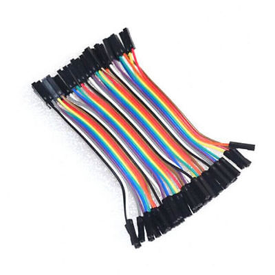 Jumper (F2F) cable wire 40pcs 10cm 2.54mm Female to Female