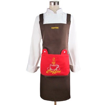 ผ้ากันเปื้อน คล้องคอ ผูกด้านหลังตรงเอว