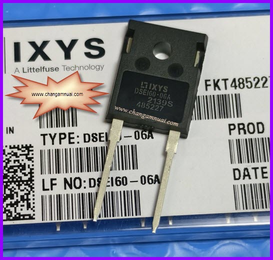 DSEI60-06A ไดโอด 600V60A 2ขา TO-247 แท้ ยี่ห้อ IXYS