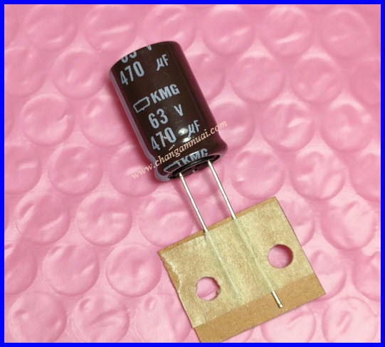 470uF 63V คาปาซิสเตอร์ ยี่ห้อ NCC ขนาด 12x20 สินค้าชิ้นละ
